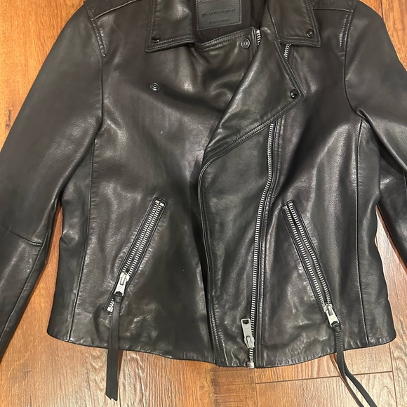 ALLSAINTS Dalby Leather Biker Jacket - Picture 11 of 17